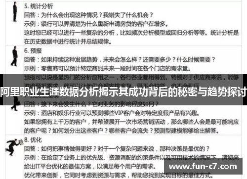 阿里职业生涯数据分析揭示其成功背后的秘密与趋势探讨