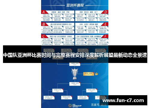 中国队亚洲杯比赛时间与完整赛程安排深度解析展望最新动态全景速