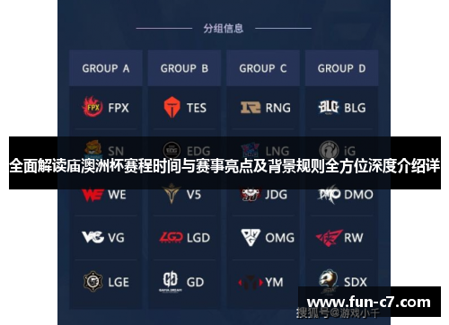 全面解读庙澳洲杯赛程时间与赛事亮点及背景规则全方位深度介绍详